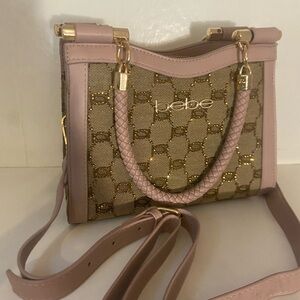 Bebe Pink and Gold Women's Bag
